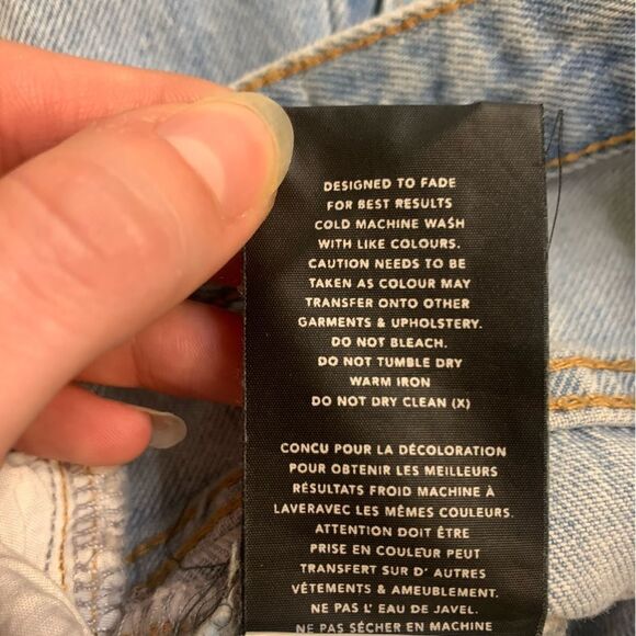 NeonĀ BlondeāStrutt Denim Mini Skirt Clearwater Sizeā25 - Picture 8 of 8